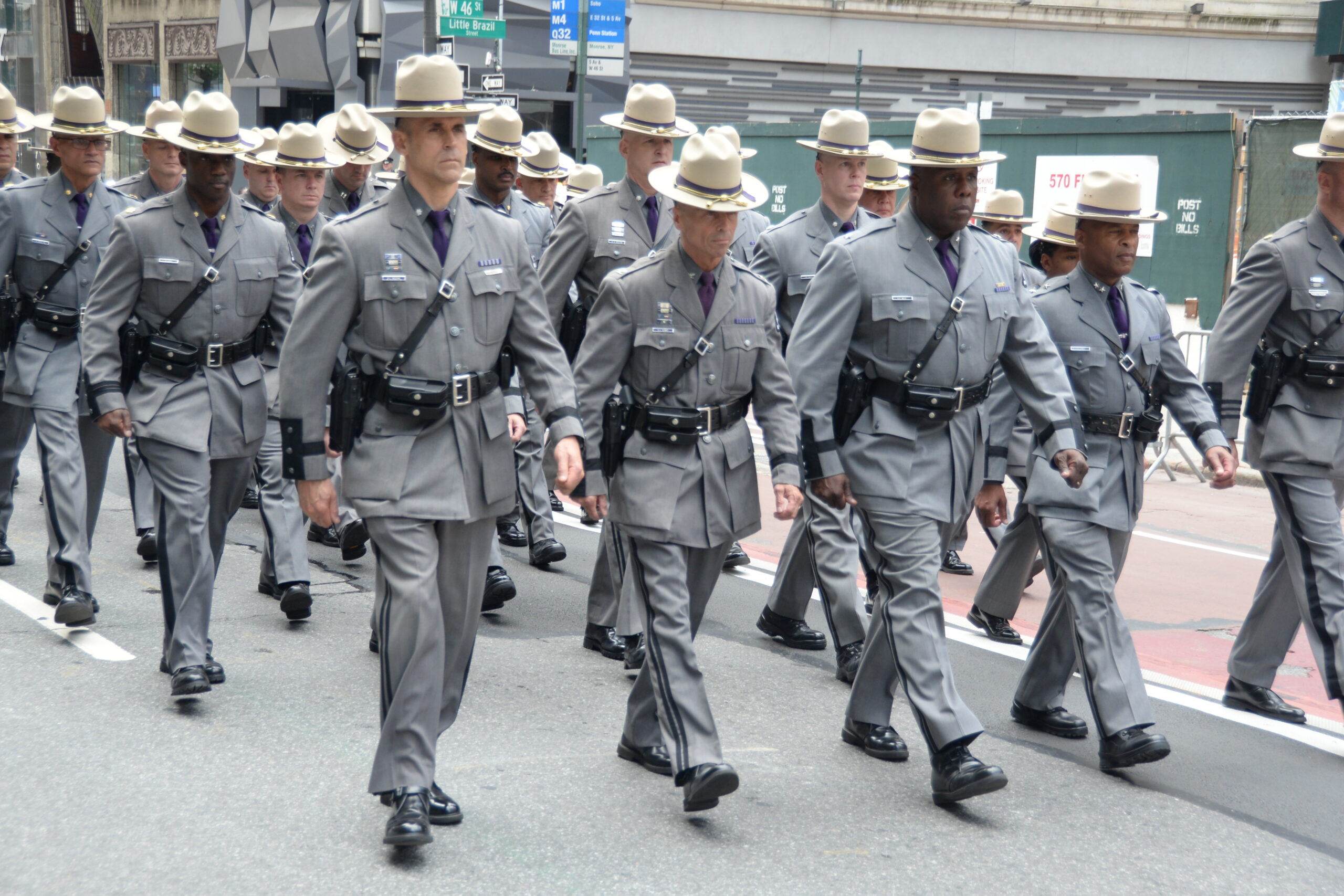 State Police marching at the Puerto Rican Day Parade 2025. Foto credit Ita/BalkanPress