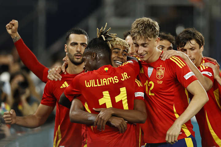 Portugal vs Spain won National League Title