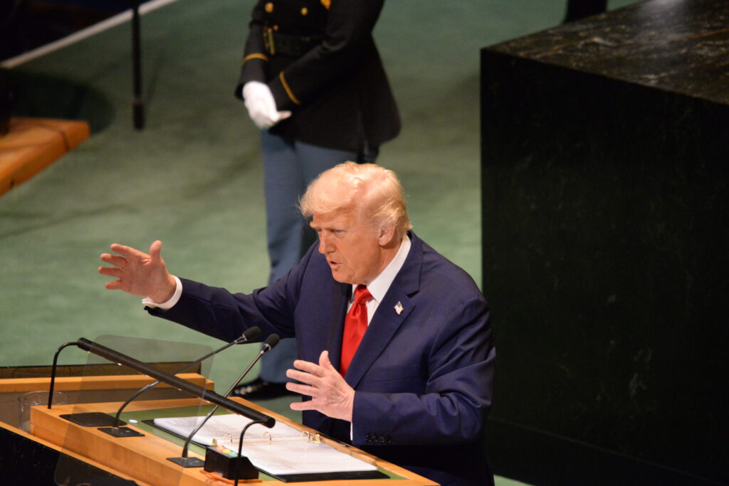 President Donald Trump's at the UNGA 80