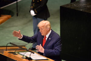 President Donald Trump's at the UNGA 80